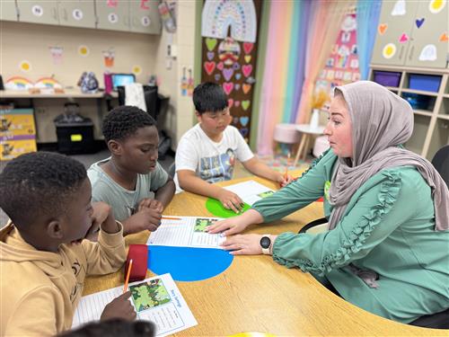 English Learner Teacher with Students